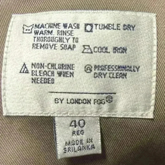 London Fog Vtg Clipper Mist All Weather Trench Coat Removable Fur Lined 40R - Picture 7 of 10